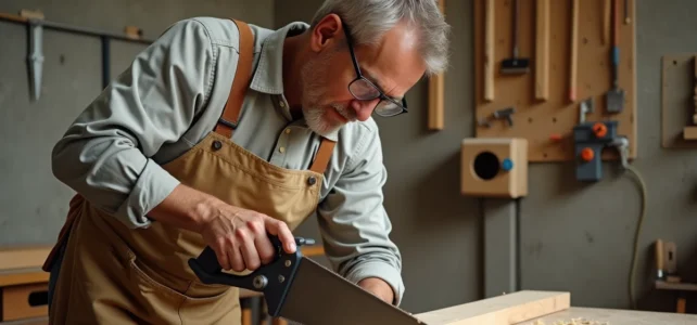 Les meilleures techniques pour réussir à scier du bois en biais facilement